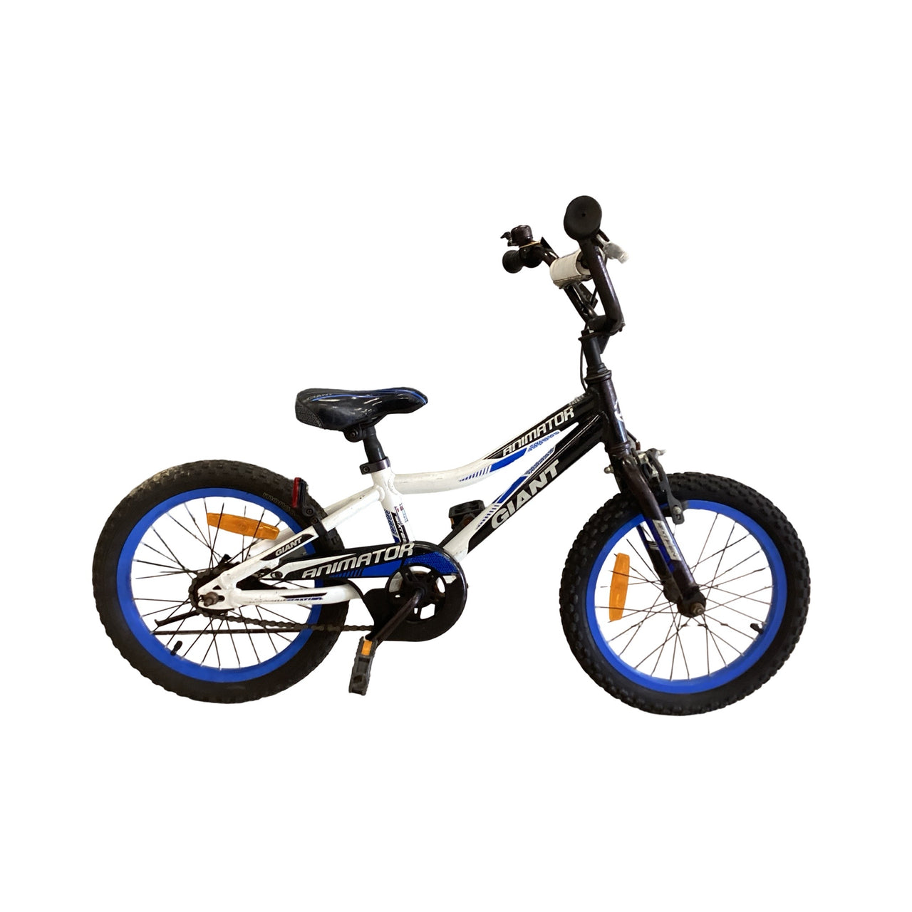 giant animator Bike - 16"  - Kids, Colour: Black, Bue, White