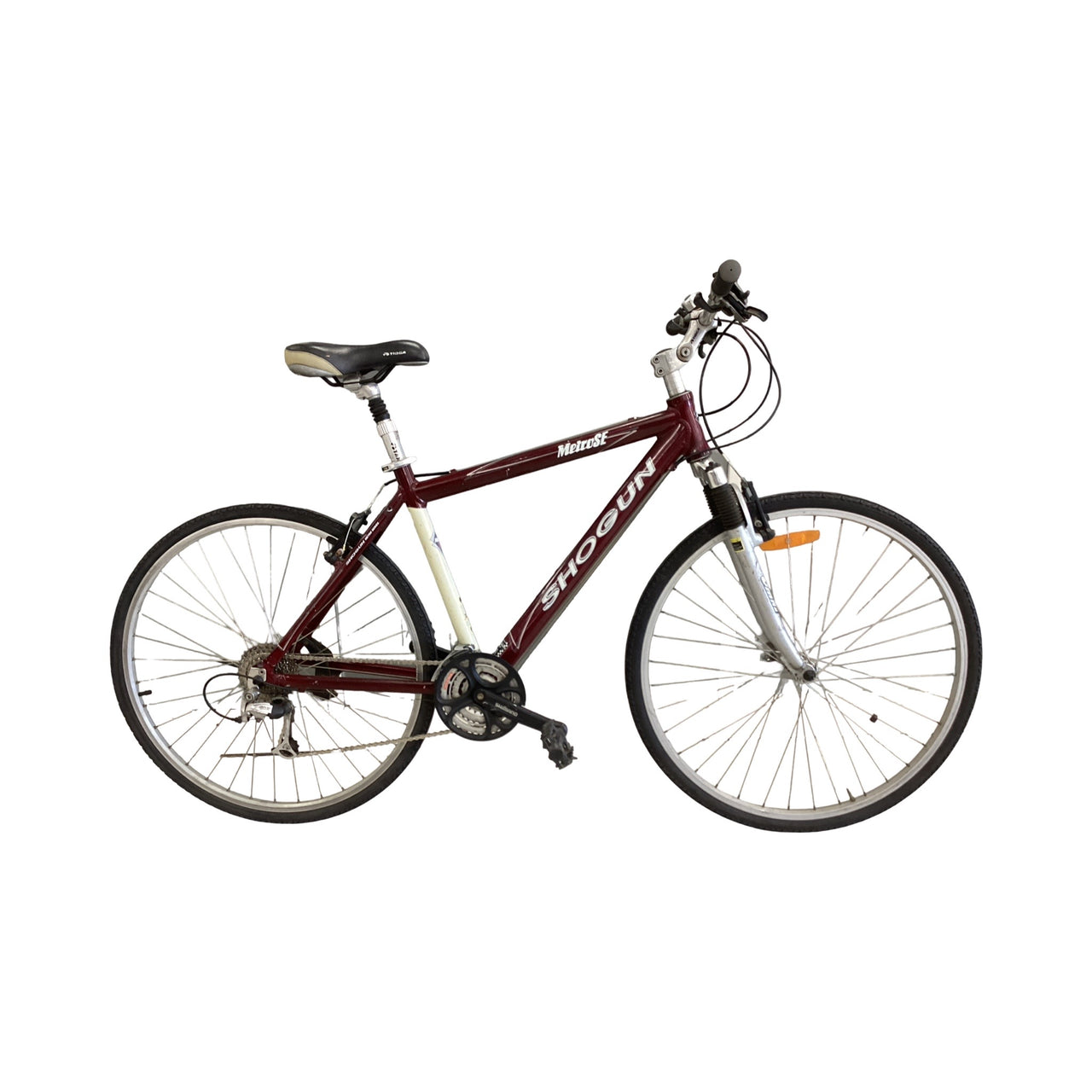 Shogun Metro se Bike -  42cm - Hybrid Commuter, Colour: Red