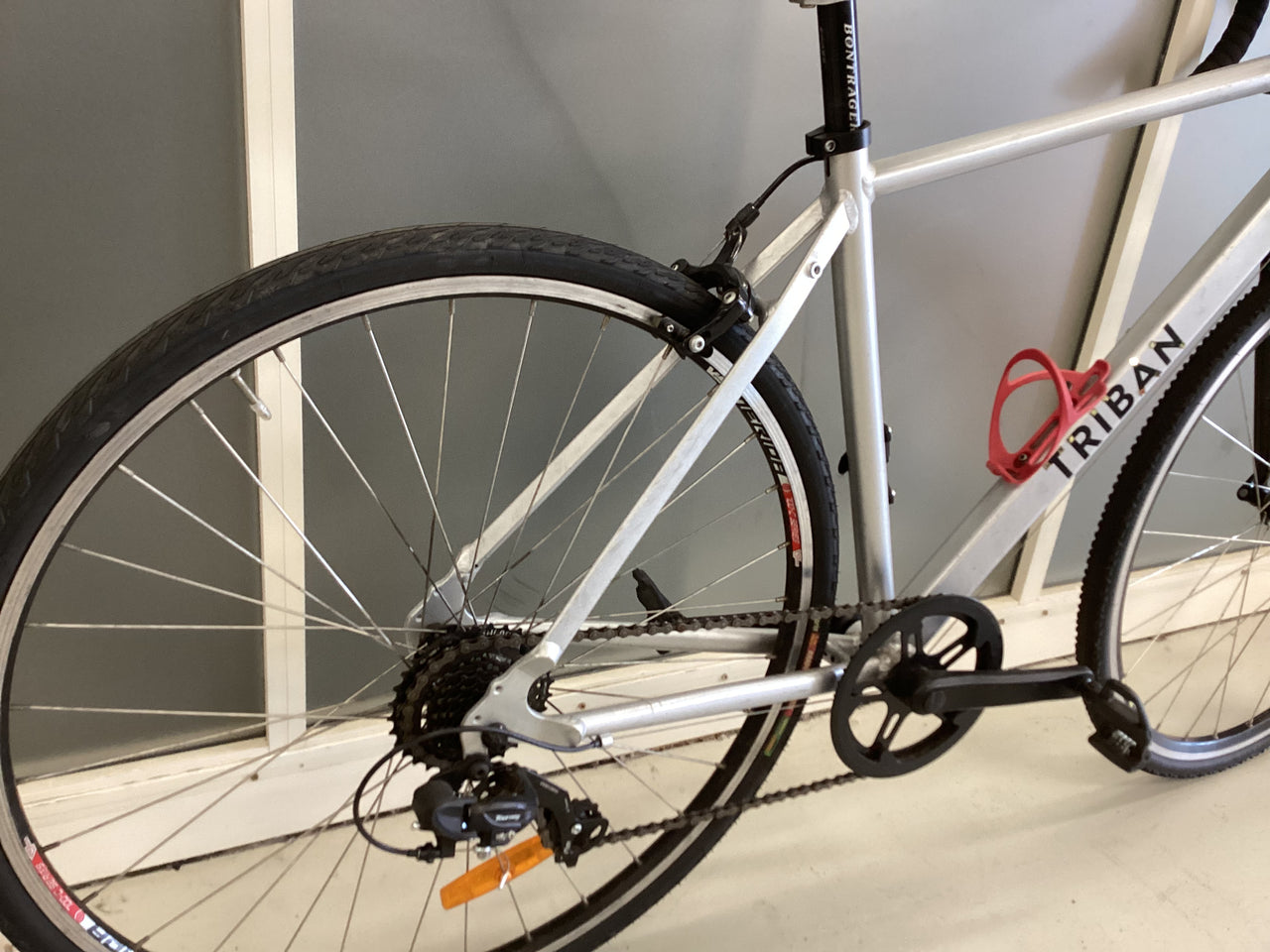 Decathlon Triban rc100 Bike -  48cm - Gravel Bike, Colour: Silver