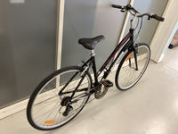 Thumbnail for Mongoose Crossway 200 Bike -  48cm - Flat Bar Commuter, Colour: Black