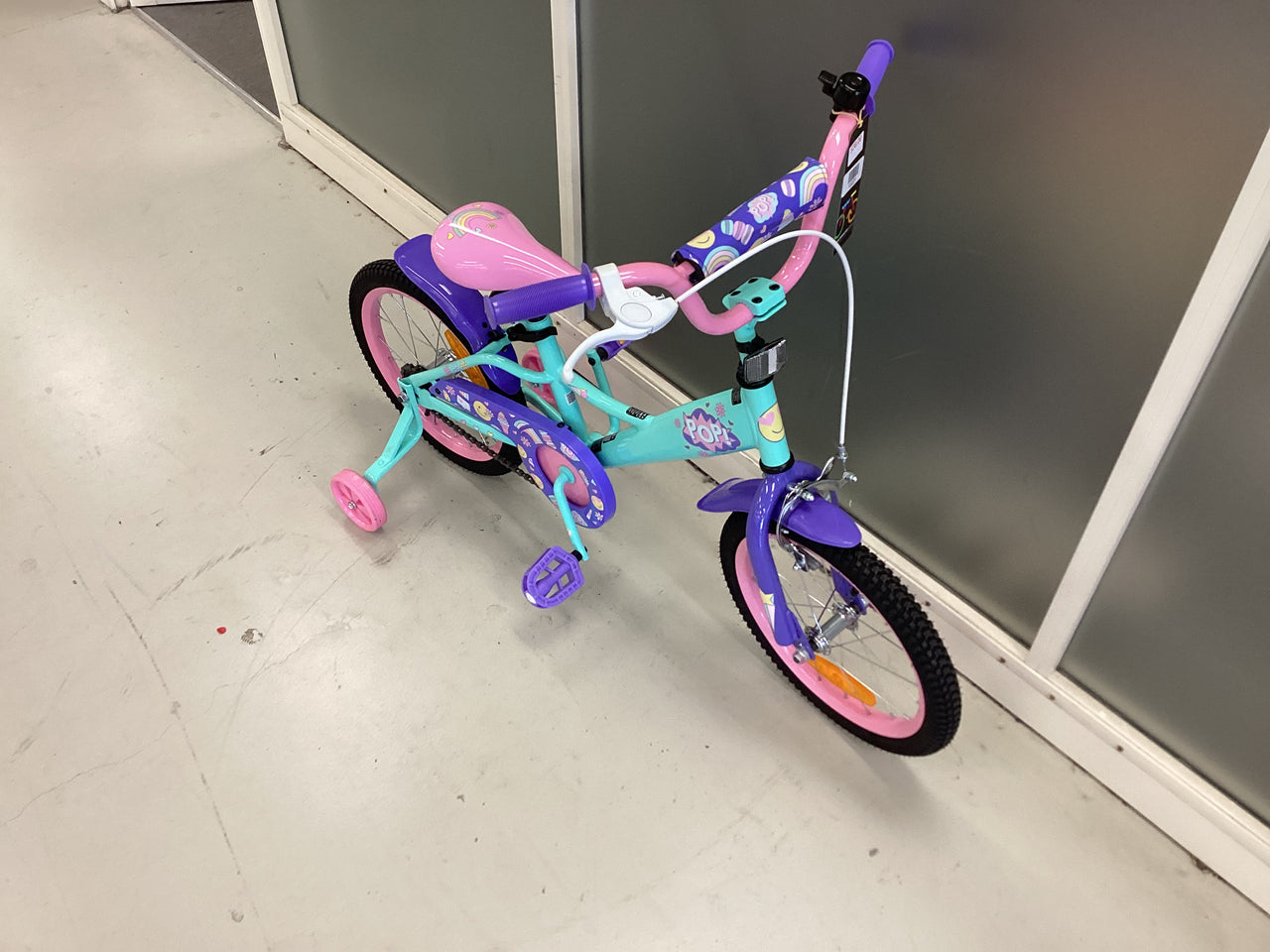 Kmart Pop Bike - 16"  - Kids, Colour: Multi