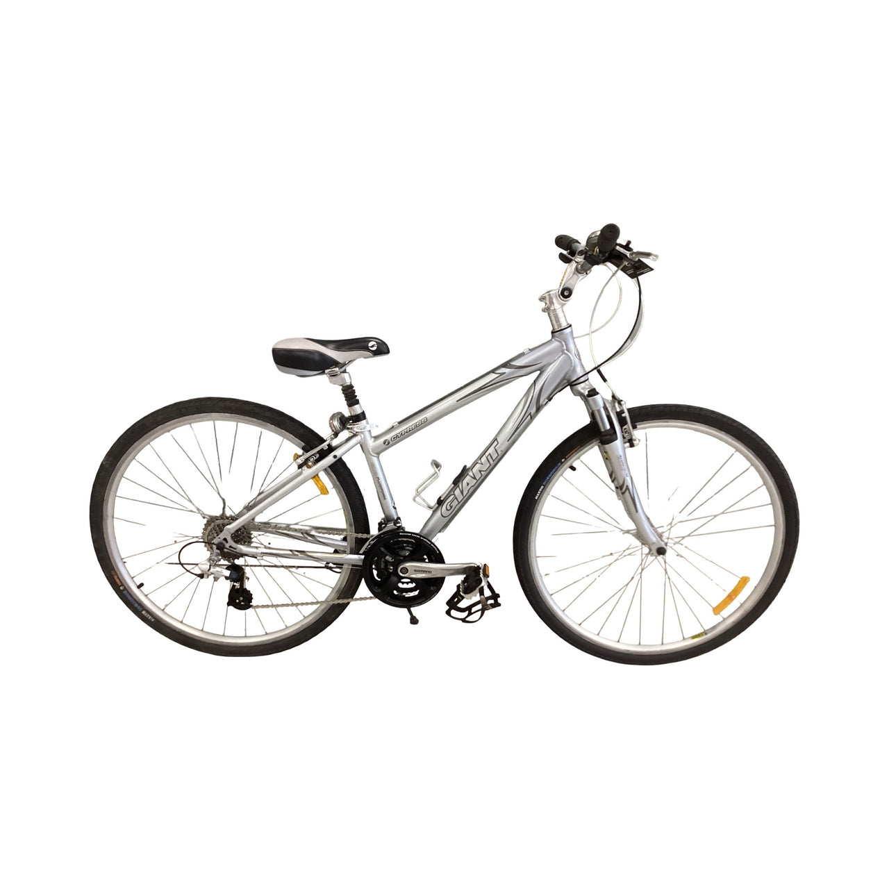G8ant Cypress Bike -  38cm - Hybrid Commuter, Colour: Silver