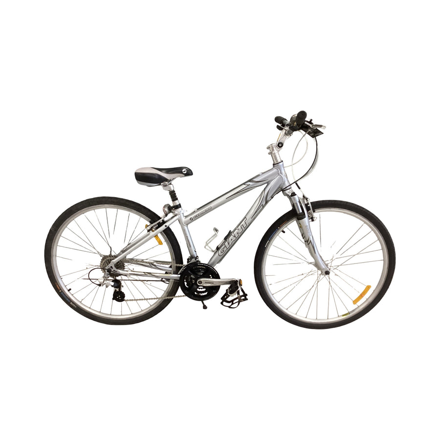 G8ant Cypress Bike -  38cm - Hybrid Commuter, Colour: Silver