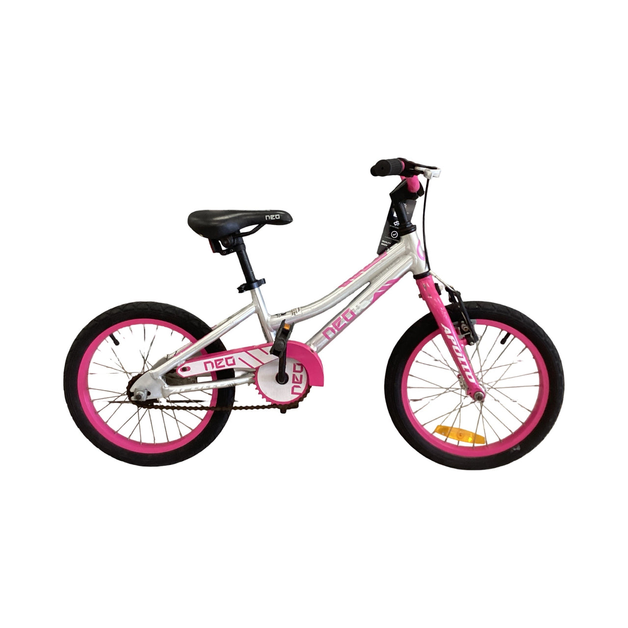 Apollo Neo 16 Bike - 16"  - Kids, Colour: Pink, Silver