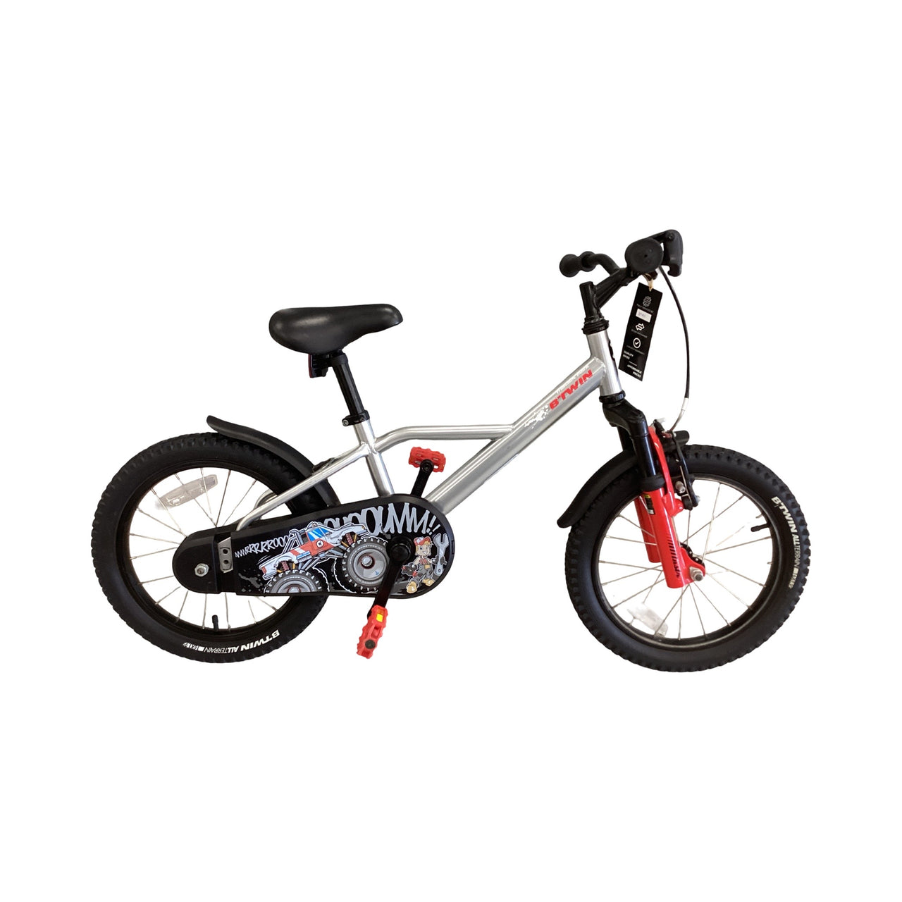 Btwin  Bike - 16"  - Kids, Colour: Silver