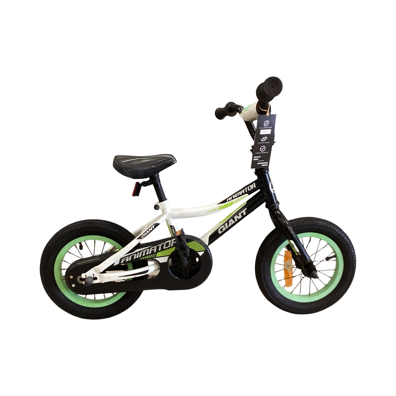 Giant Animator Bike - 12"  - Kids, Colour: Black, Green