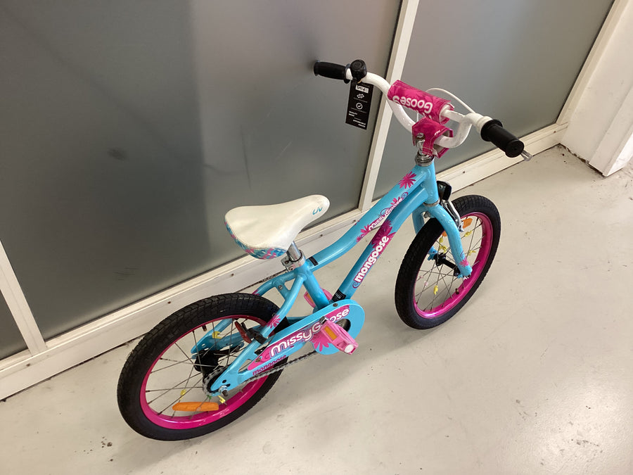 Mongoose Missygoose Bike - 16"  - Kids, Colour: Blue, Pink