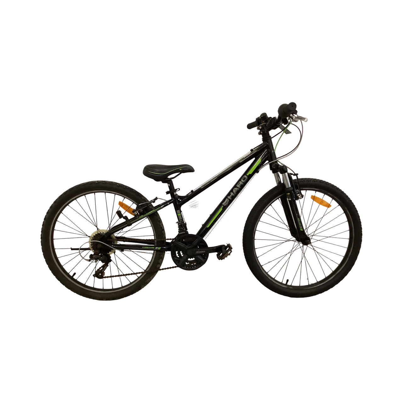 Haro Flightline Bike - 24"  - Kids, Colour: Black, Green