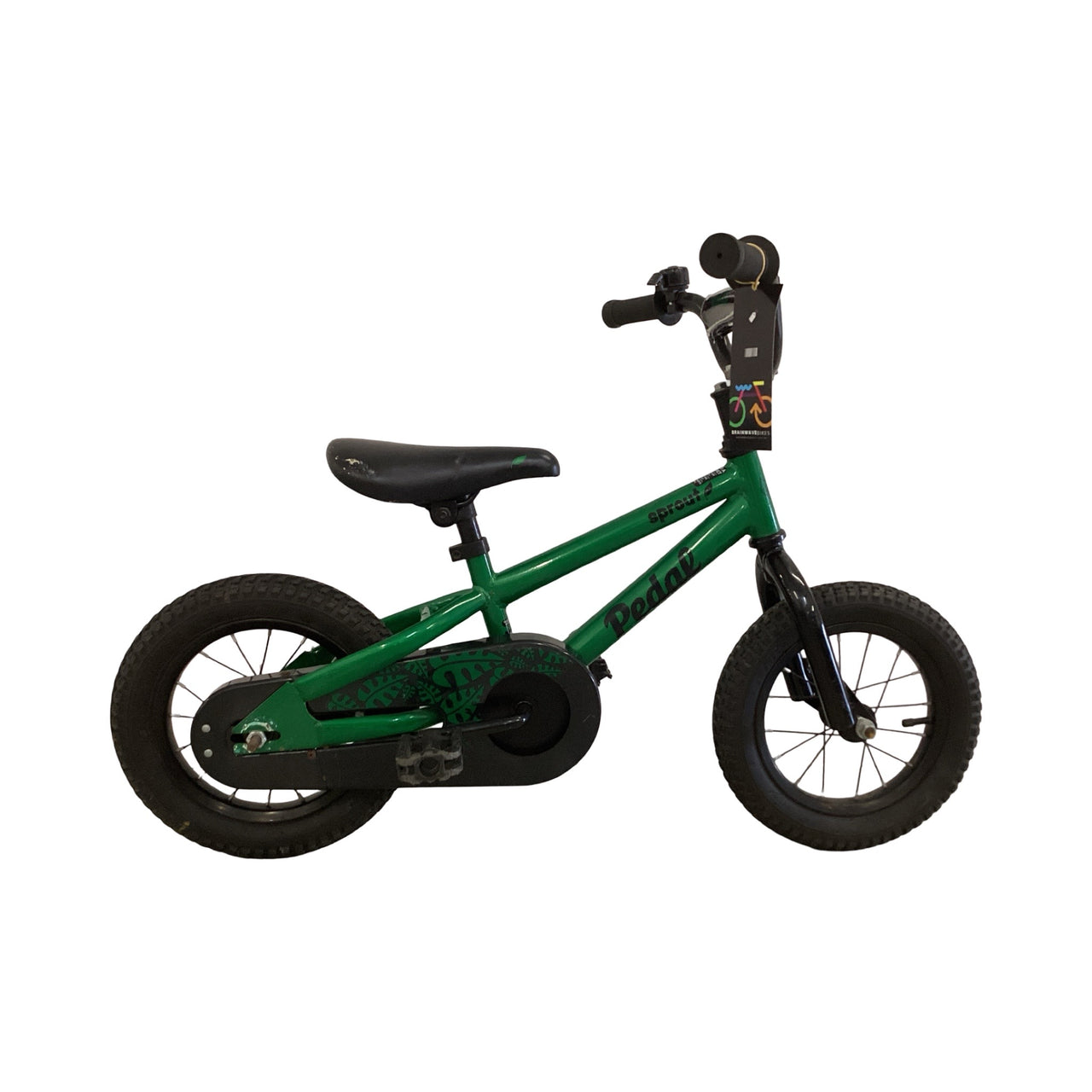 pedal Sprout Bike - 12"  - Kids, Colour: Green