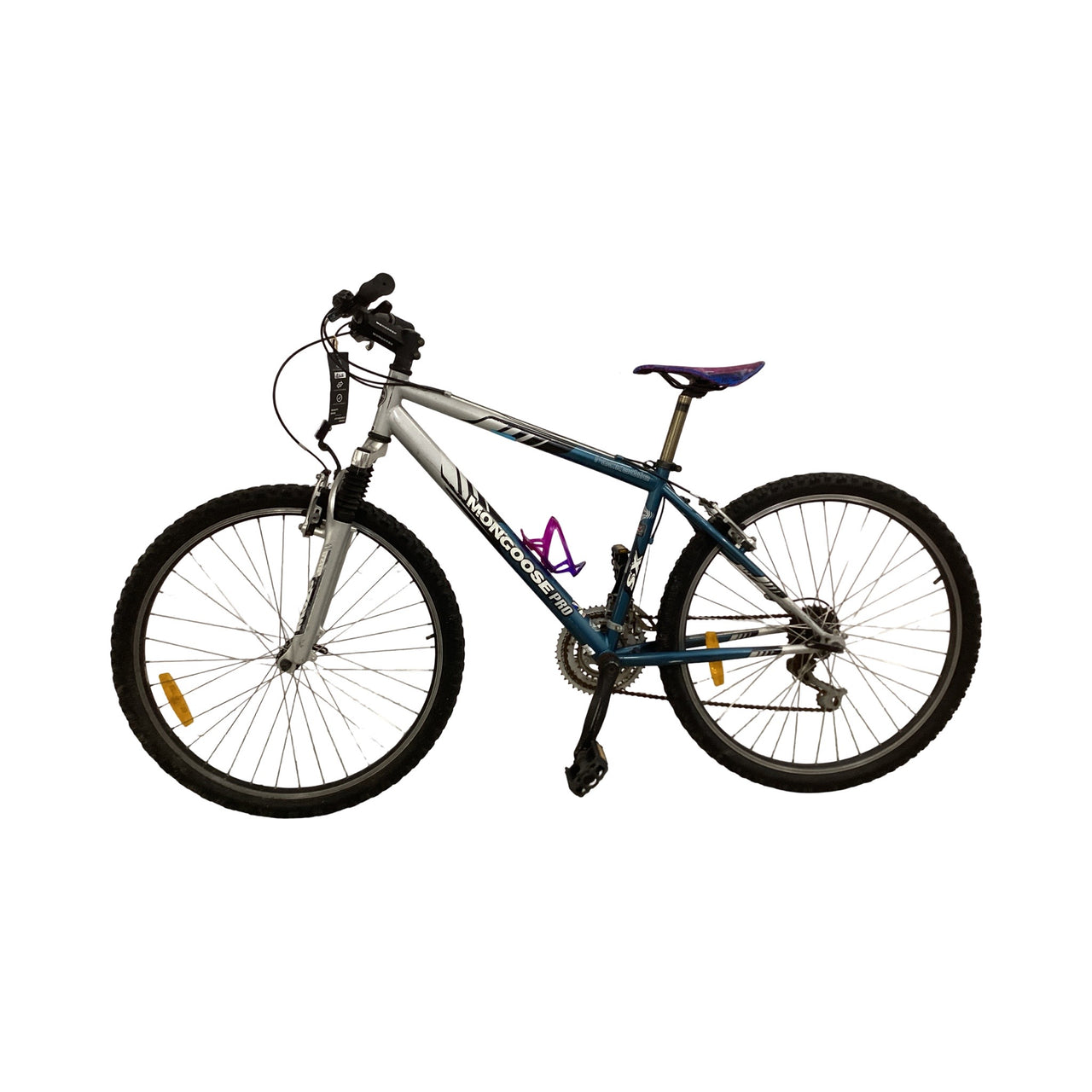 Mongoose Rockadile Bike -  42cm - Mountain Bike, Colour: Blue, Silver