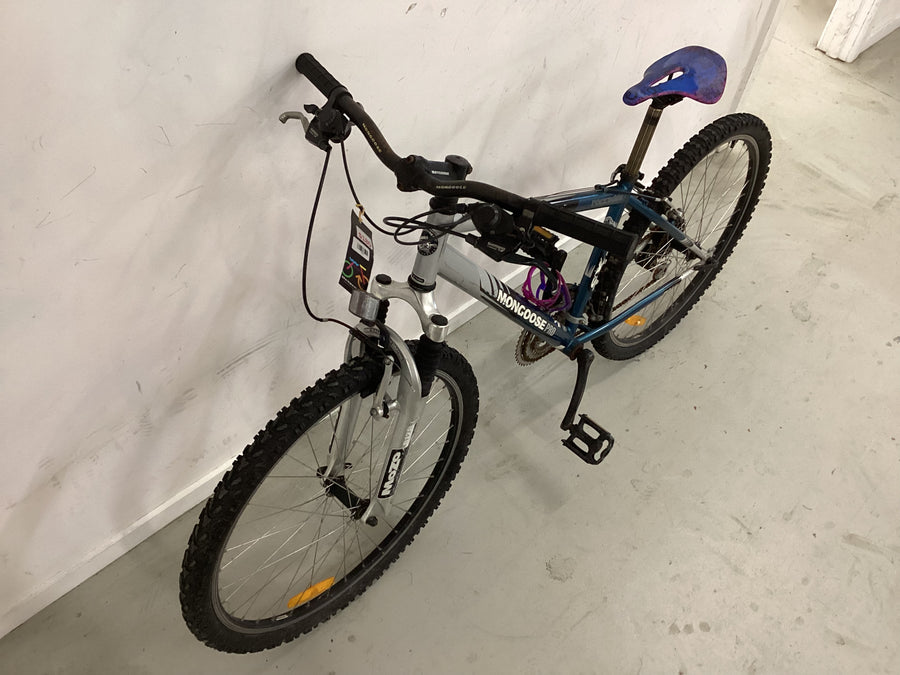 Mongoose Rockadile Bike -  42cm - Mountain Bike, Colour: Blue, Silver