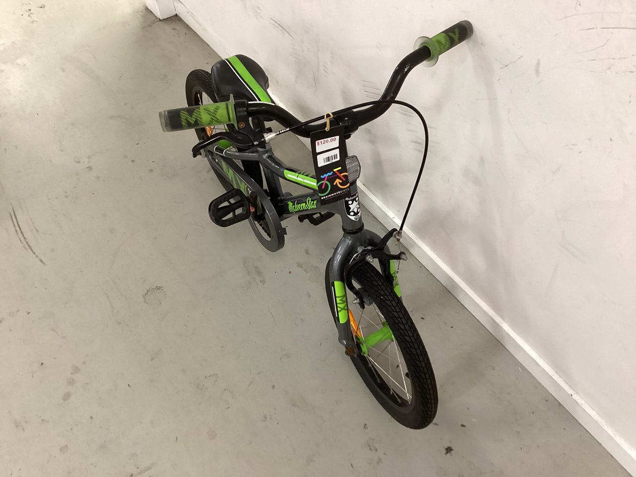 Malvern star Mx16 Bike - 16"  - Kids, Colour: Green, Grey