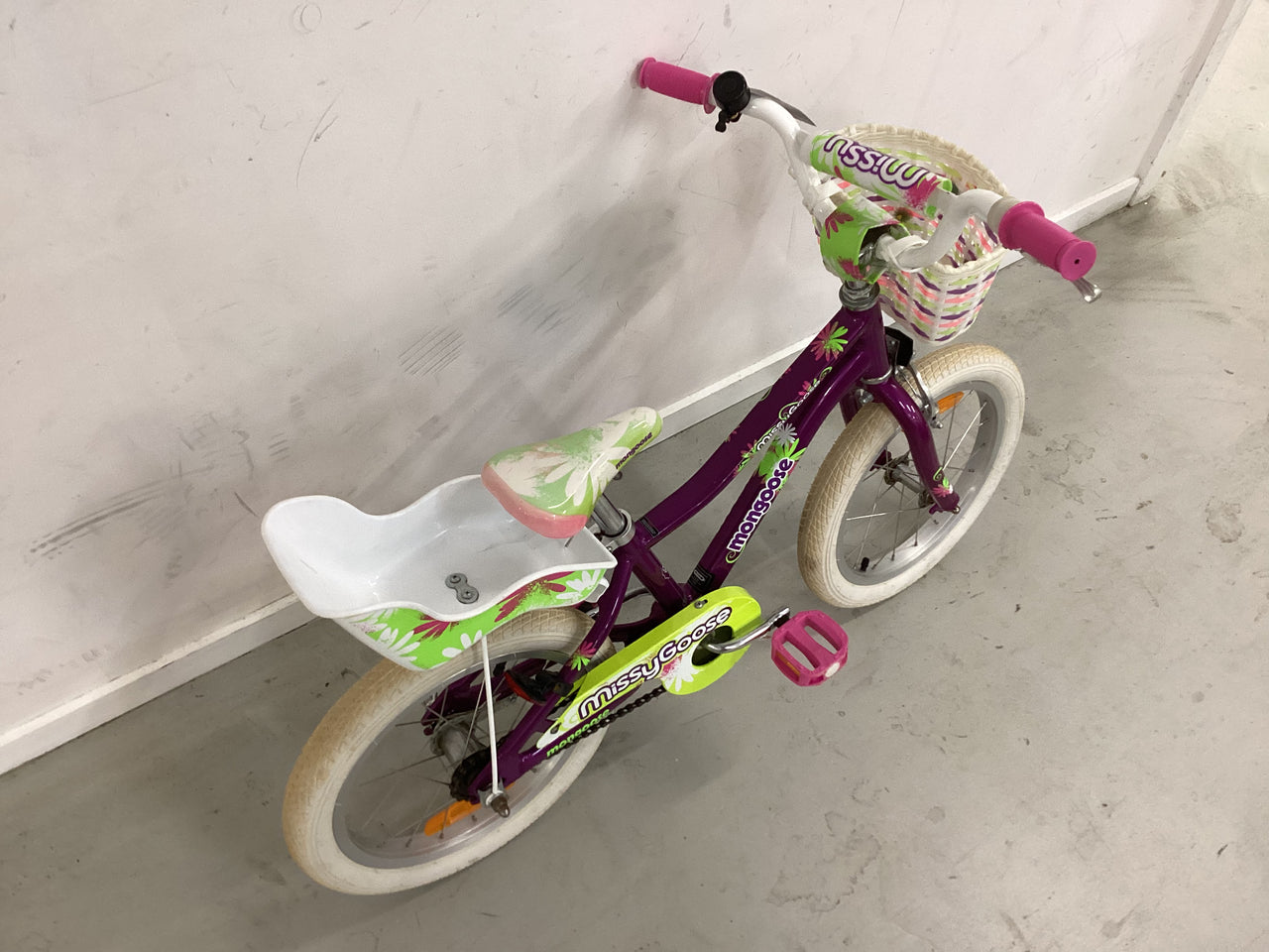 Mongoose Missy goose Bike - 16"  - Kids, Colour: Purple, Green, Pink