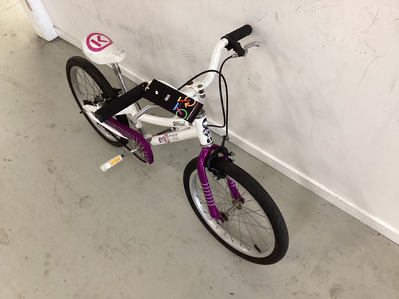Byk E350 Bike - 16"  - Kids, Colour: White, Purple