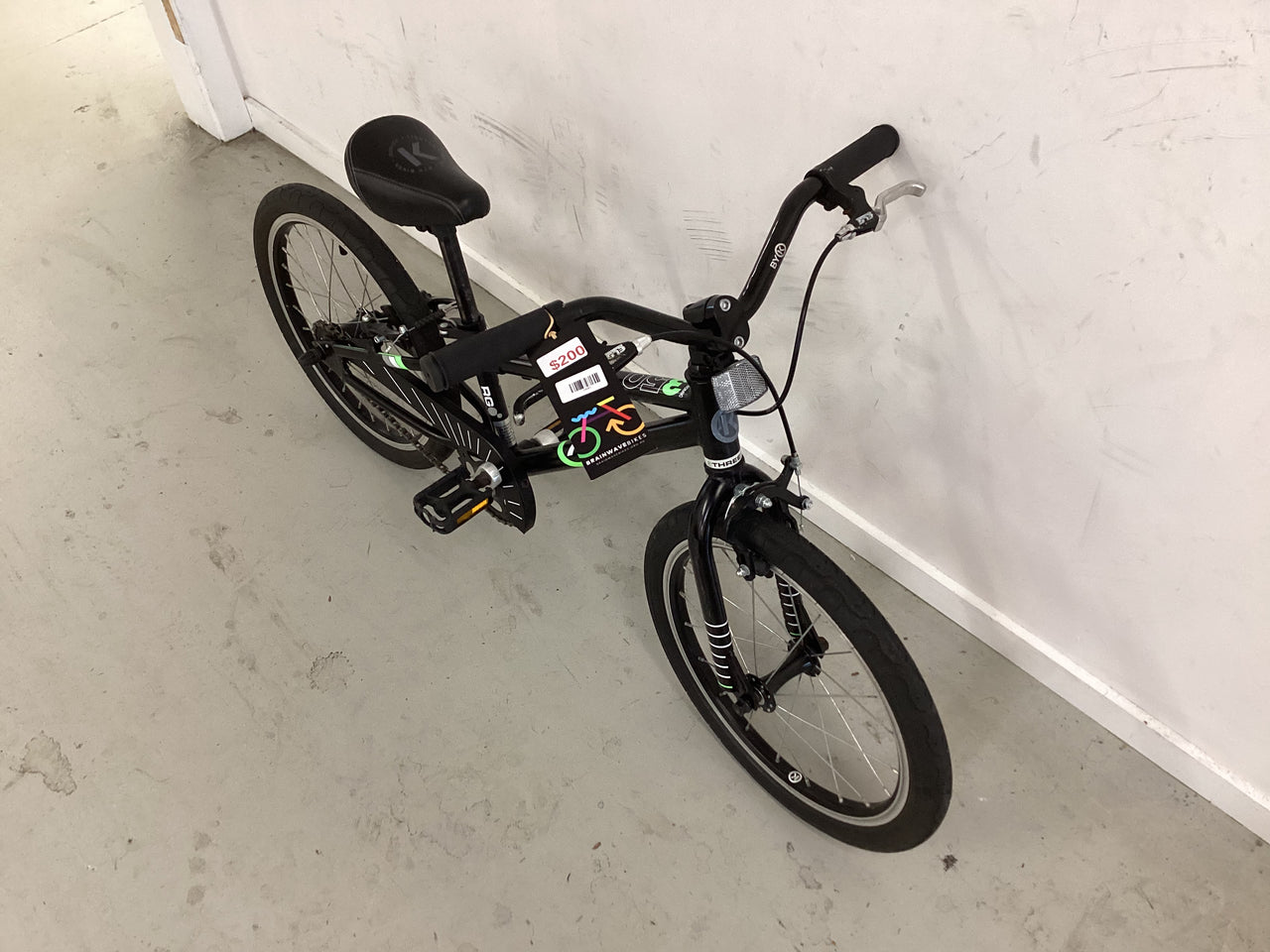 BYK Three fifty Bike - 18"  - Kids, Colour: Black, Green