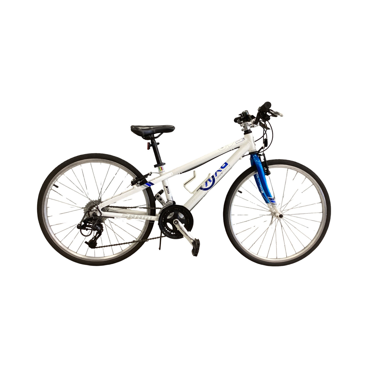 BYK E540 Bike - 24"  - Flat Bar Commuter,
Kids, Colour: Blue, White