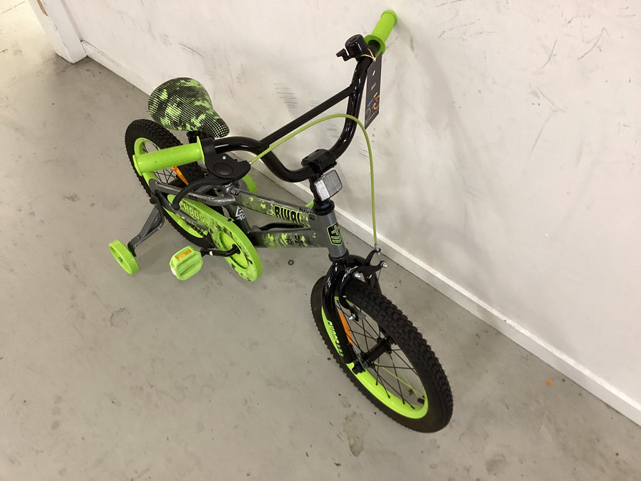 Kmart Rival Bike - 16"  - Kids, Colour: Green, Silver, Black