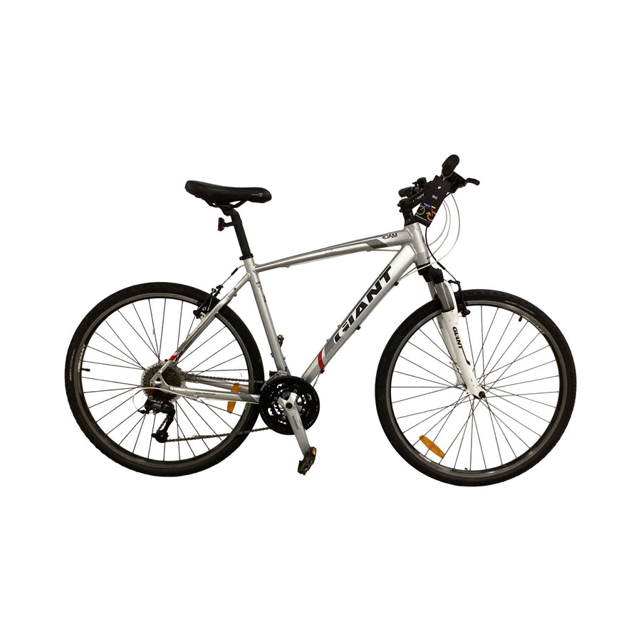 Giant Roam Bike -  56cm - Gravel Bike,
Hybrid Commuter, Colour: Silver, Red
