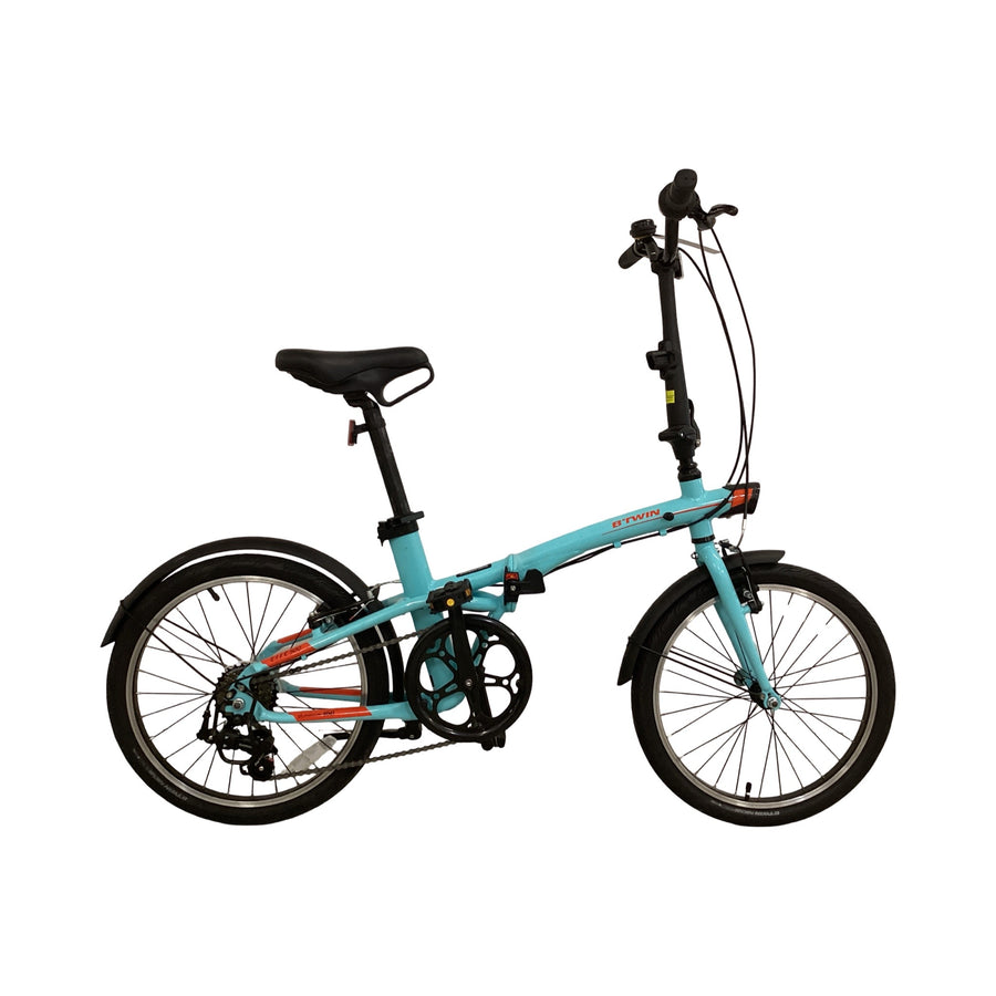 B twin Tilt 500 Bike - 20"  - Folding Commuter, Colour: Blue