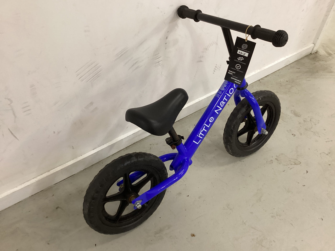 Little nation Balance Bike - 12"  - Kids, Colour: Blue