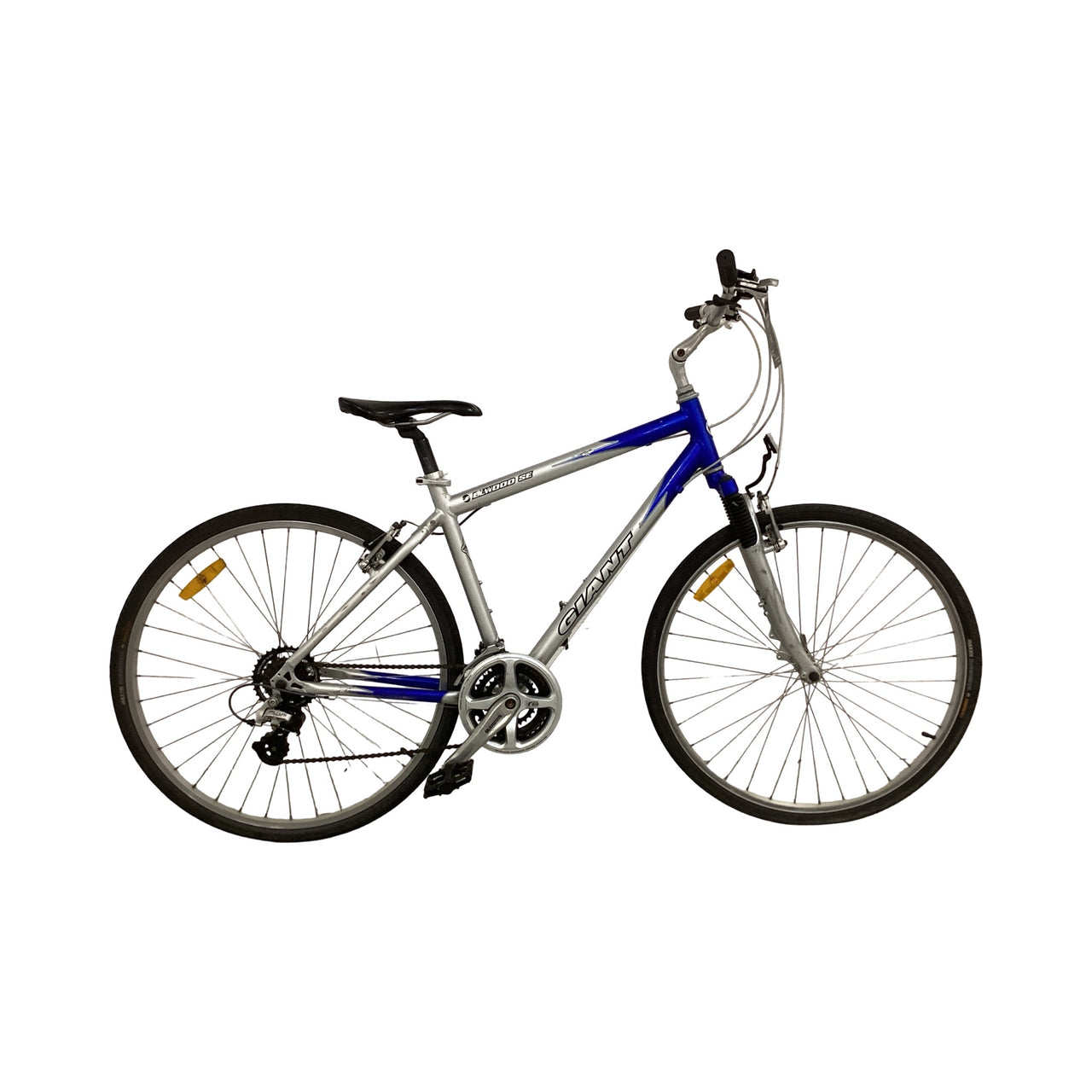 Giant Elwood Bike -  48cm - Hybrid Commuter, Colour: Blue, Silver