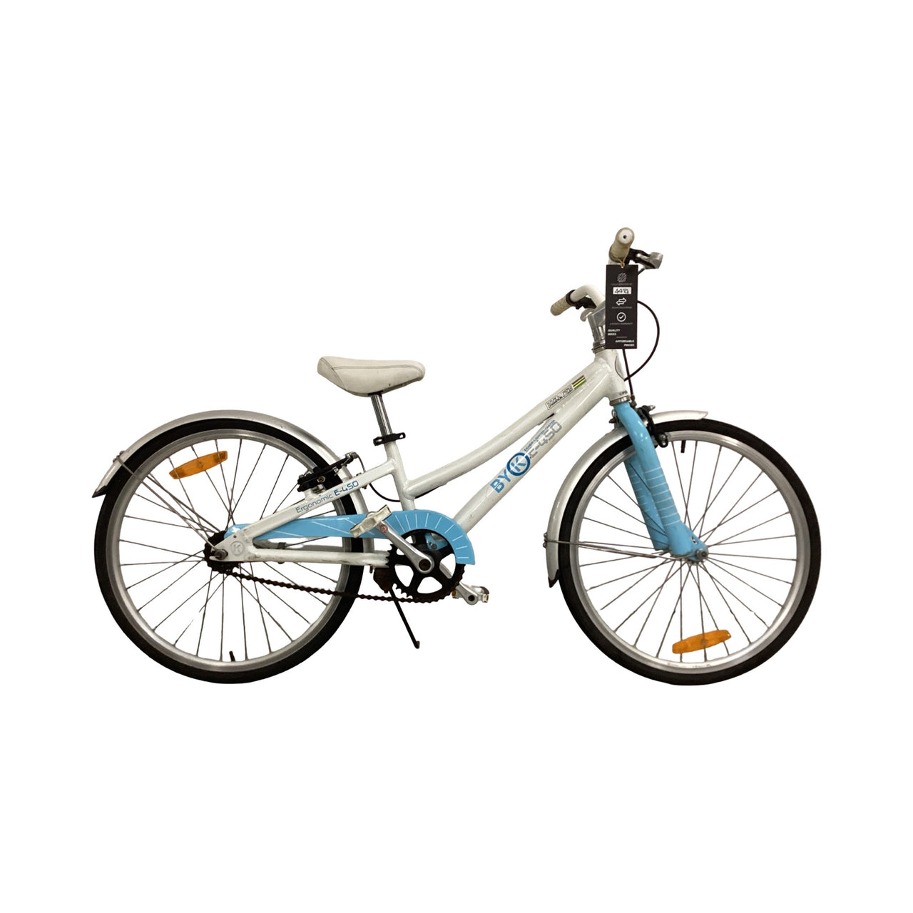 BykO E450 Bike - 20"  - Kids, Colour: Blue, White