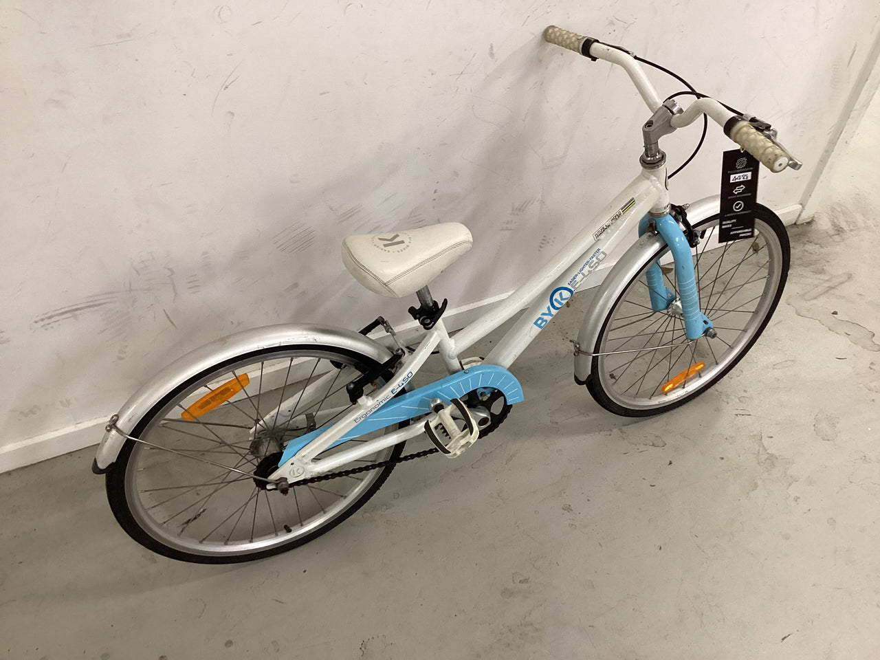 BykO E450 Bike - 20"  - Kids, Colour: Blue, White