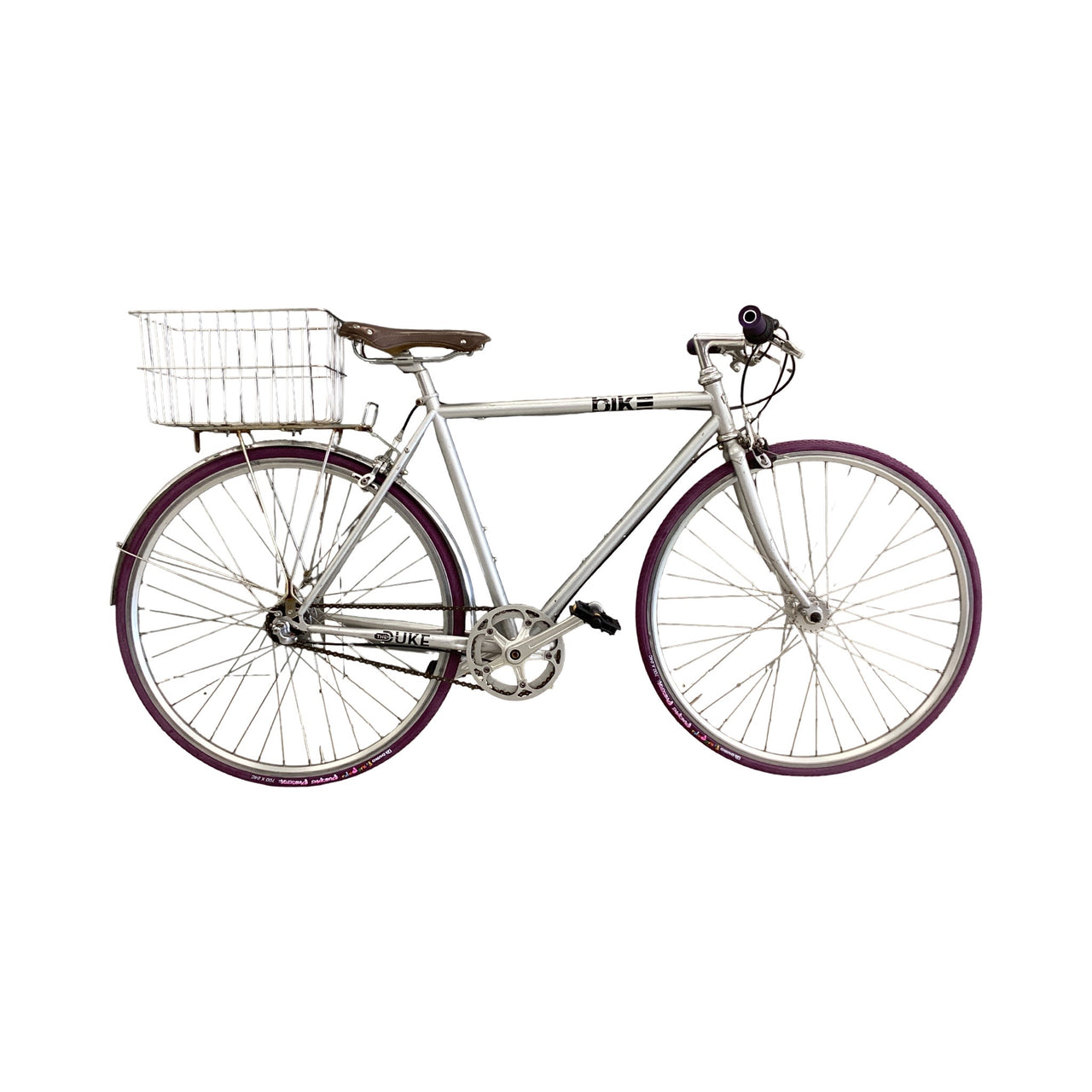 Mojobike - The duke - Flat Bar Commuter - Purple , Silver (#4644)