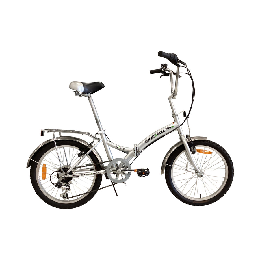 Stow Bike - City Fokder - Folding Bike - Silver (#4654)