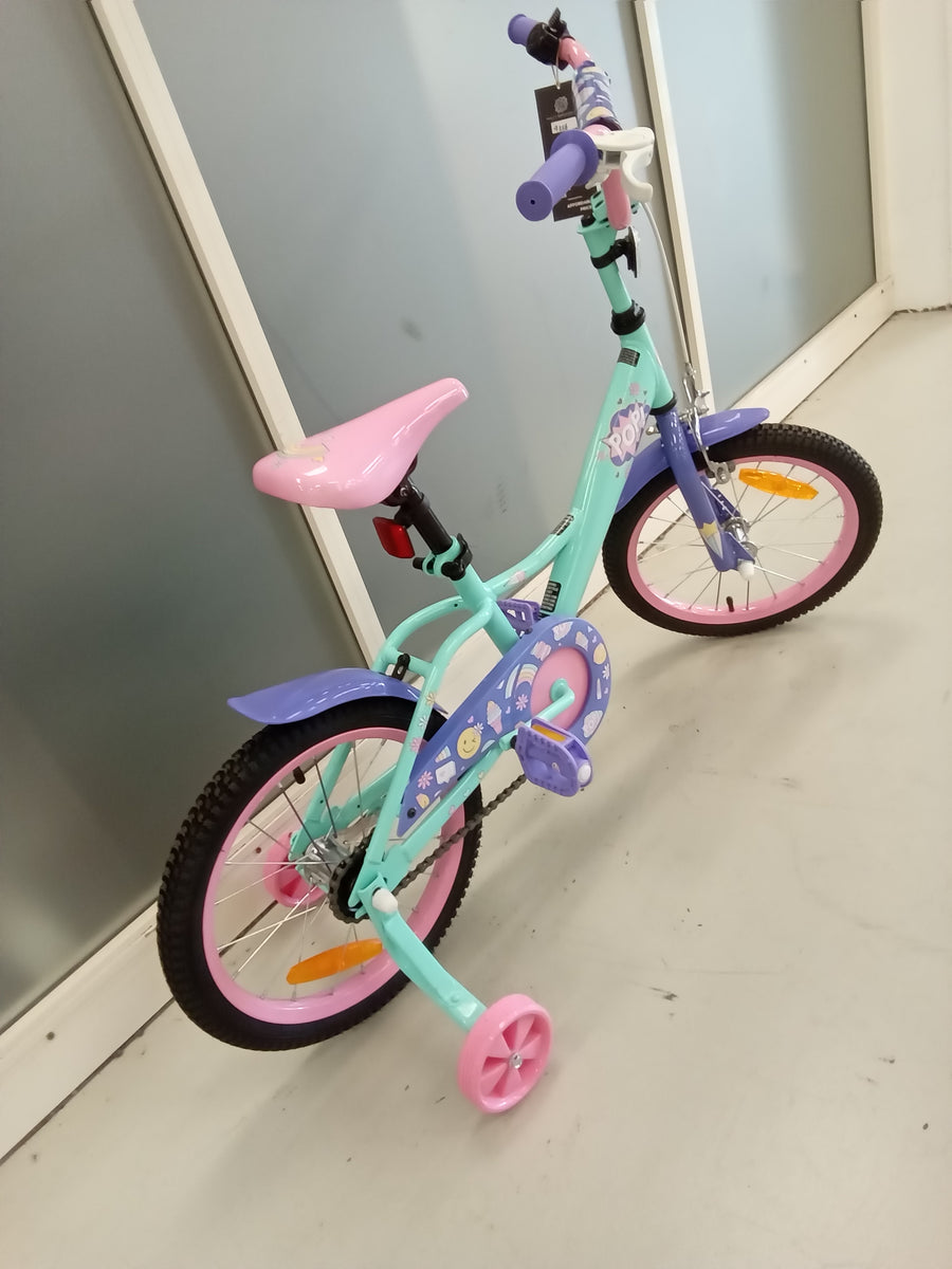 Pop Pop Bike - 16"  - Kids, Colour: Green