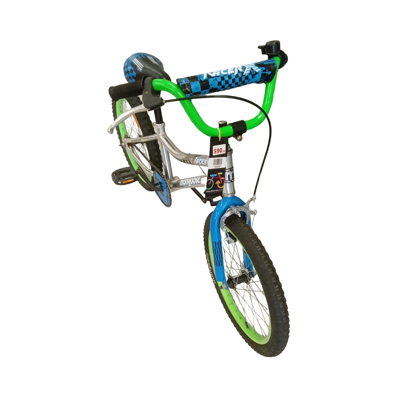 Mongoose Racer x Bike - 20"  - Kids, Colour: Blue, Green, Silver