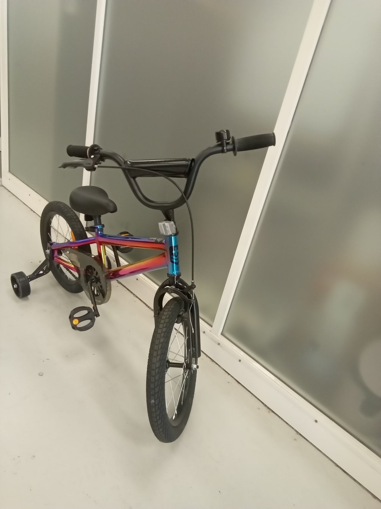 kmart Oil slick Bike - 16"  - Kids, Colour: Multi