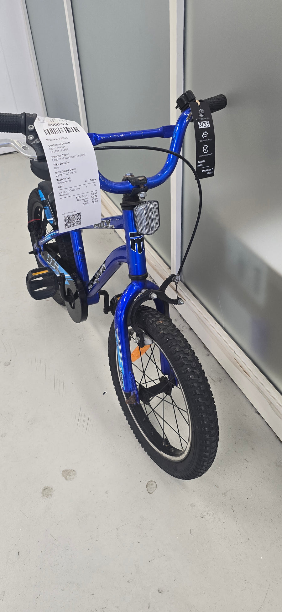 mongoose mitygoose Bike - 16"  - Kids, Colour: Blue