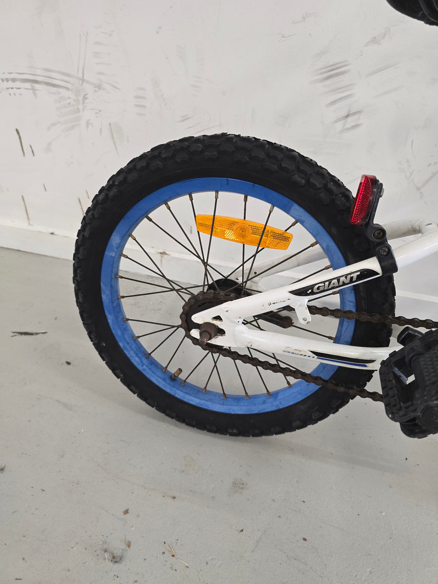 giant animator Bike - 16"  - Kids, Colour: Black, Bue, White