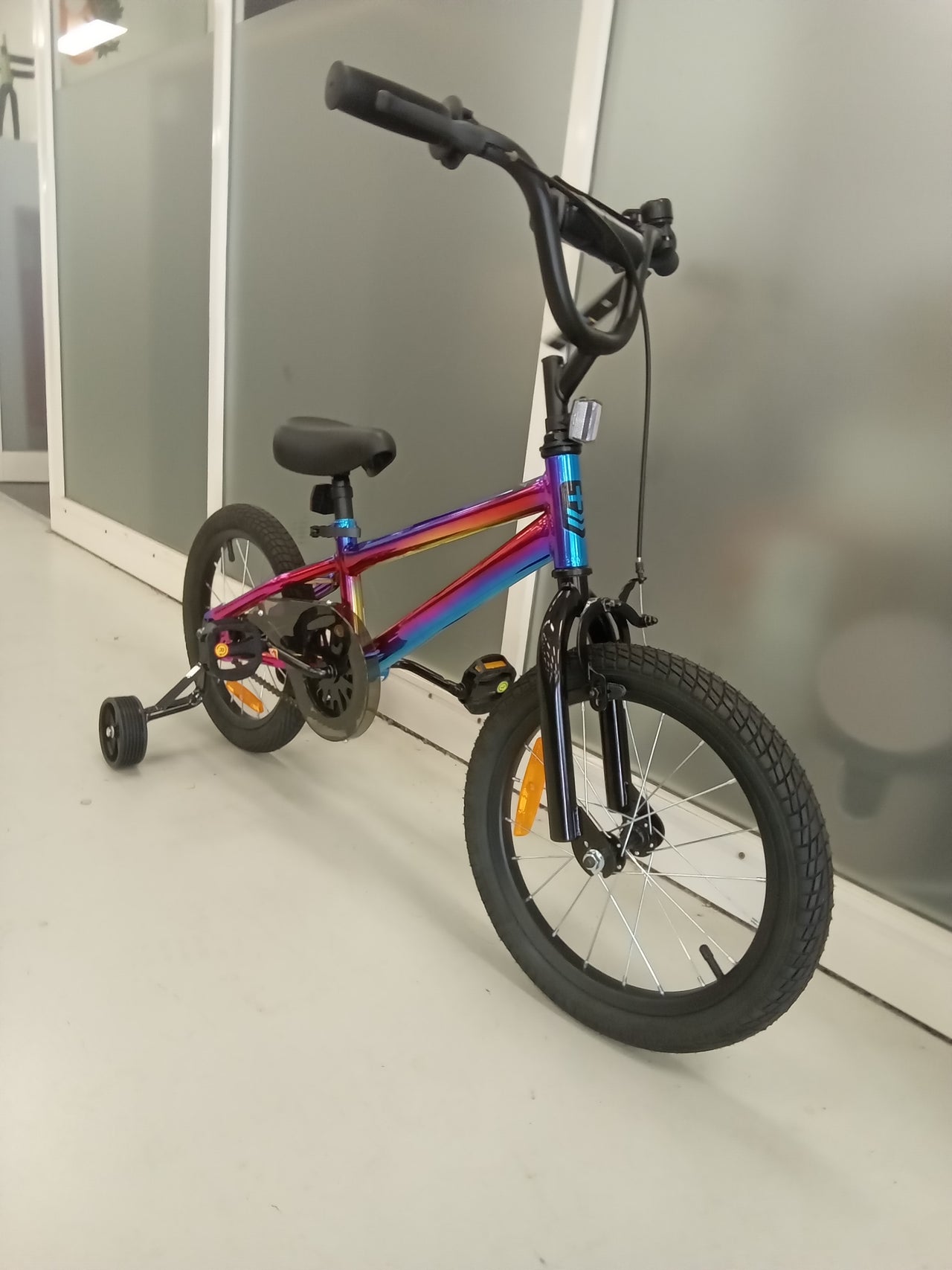 kmart Oil slick Bike - 16"  - Kids, Colour: Multi