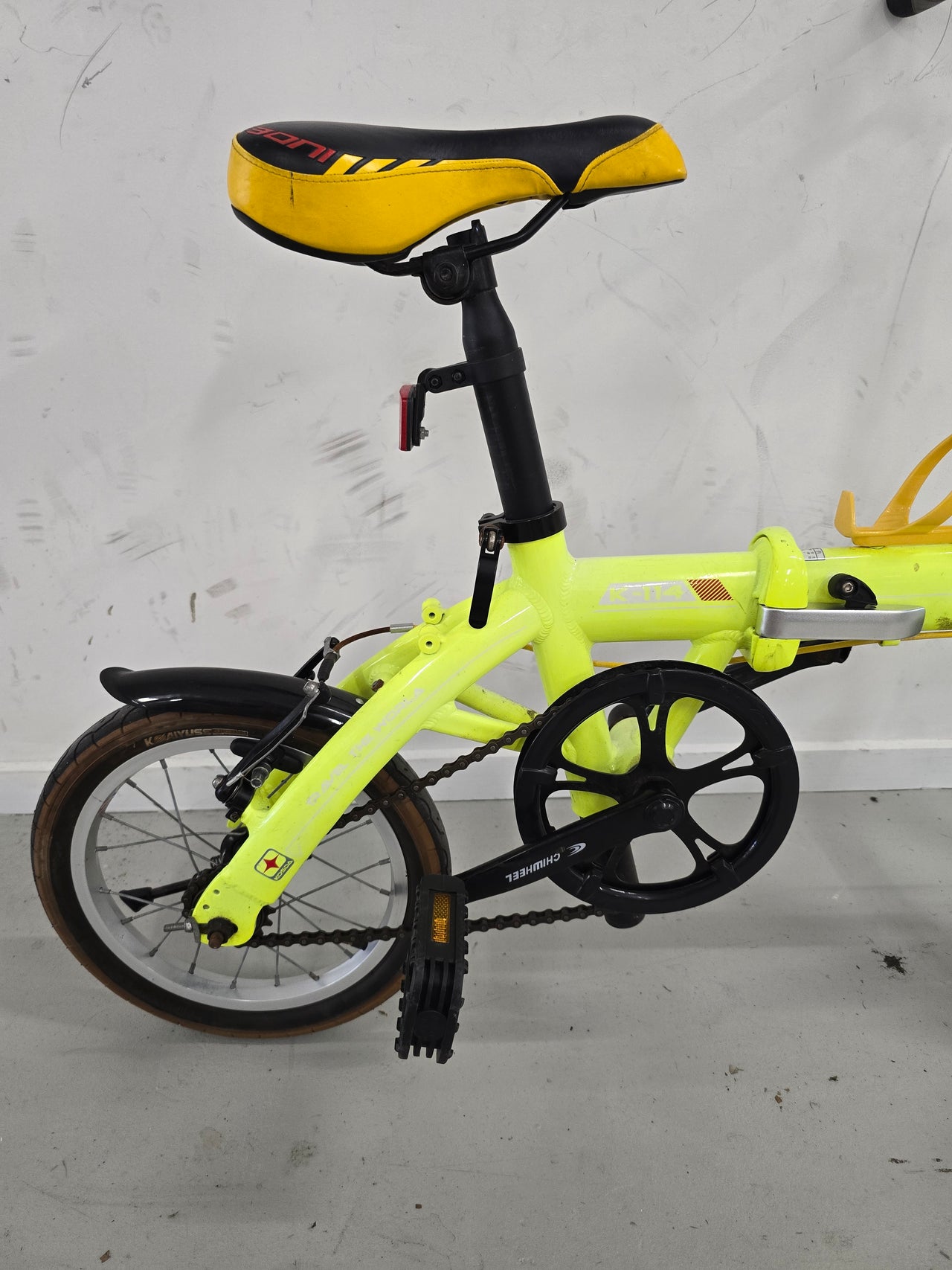 Kosda  Bike - 14"  - Folding Commuter, Colour: Yellow