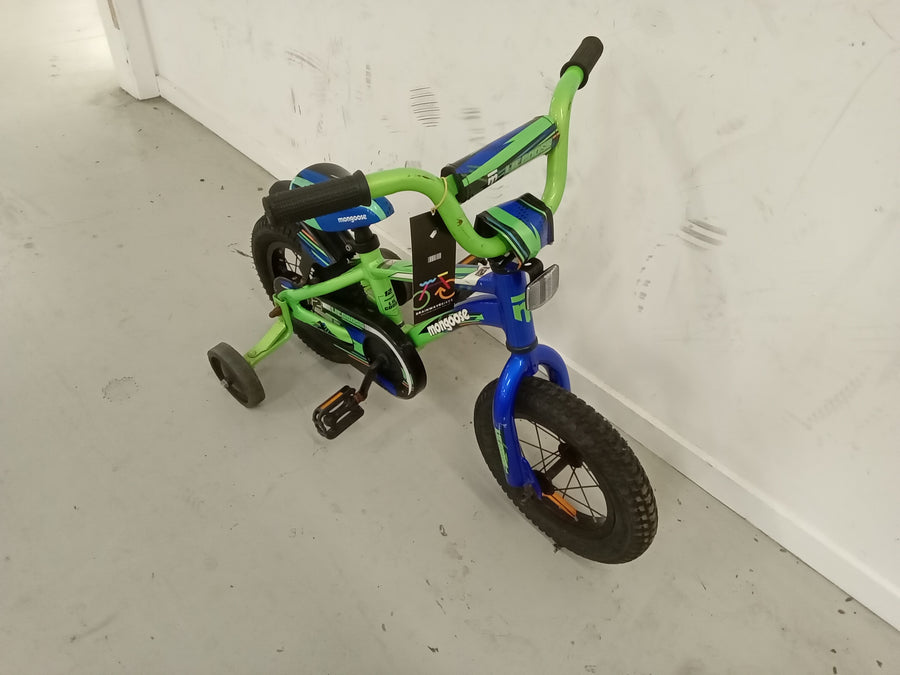 mongoose Lil goose Bike - 12"  - Kids, Colour: Blue, Green