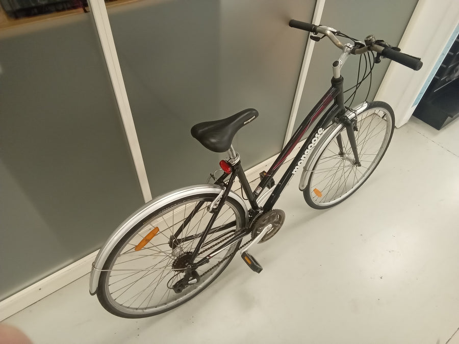 mongoose Crossway 200 Bike -   - Hybrid Commuter, Colour: Black, Purple