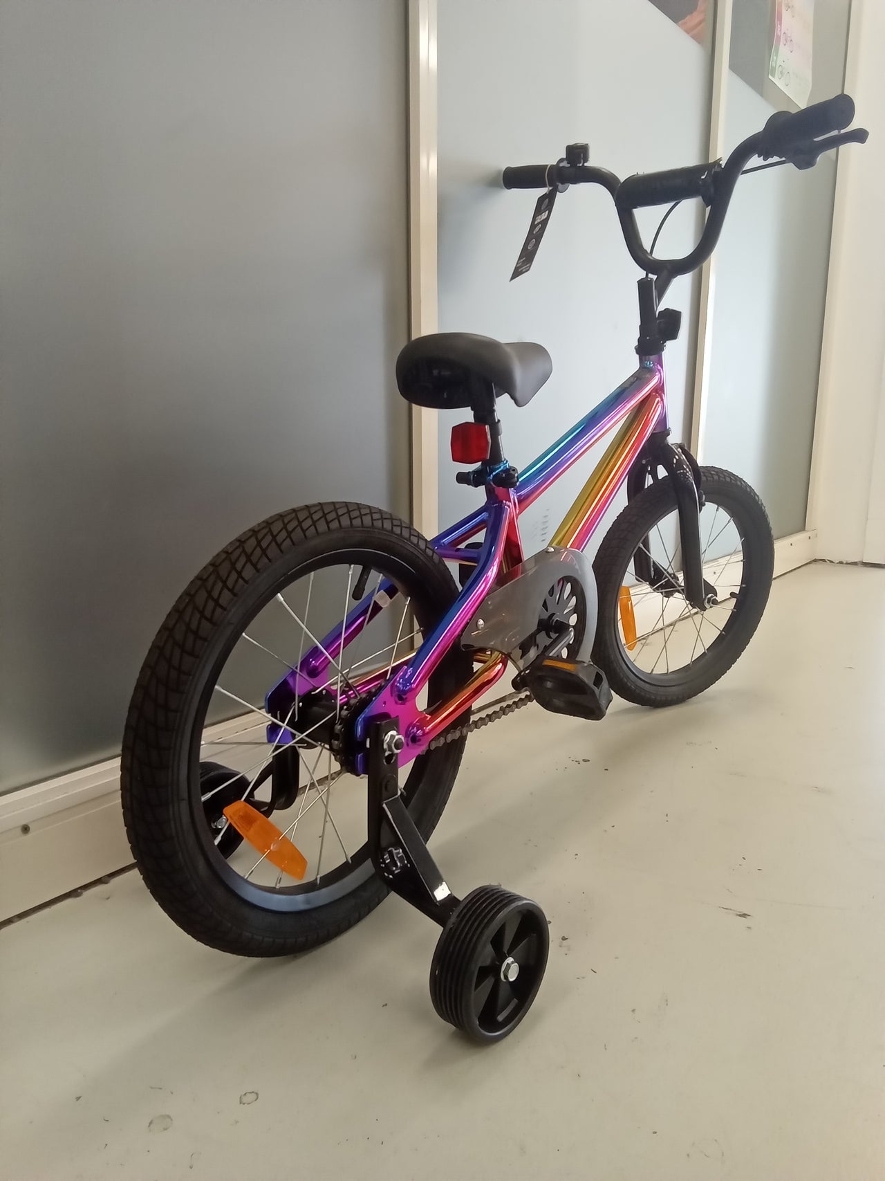 kmart Oil slick Bike - 16"  - Kids, Colour: Multi