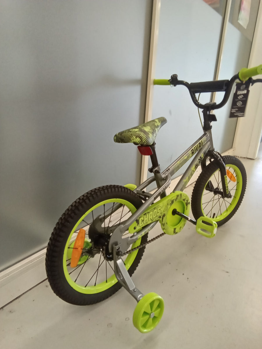 kmart rival Bike - 16"  - Kids, Colour: Green, Grey
