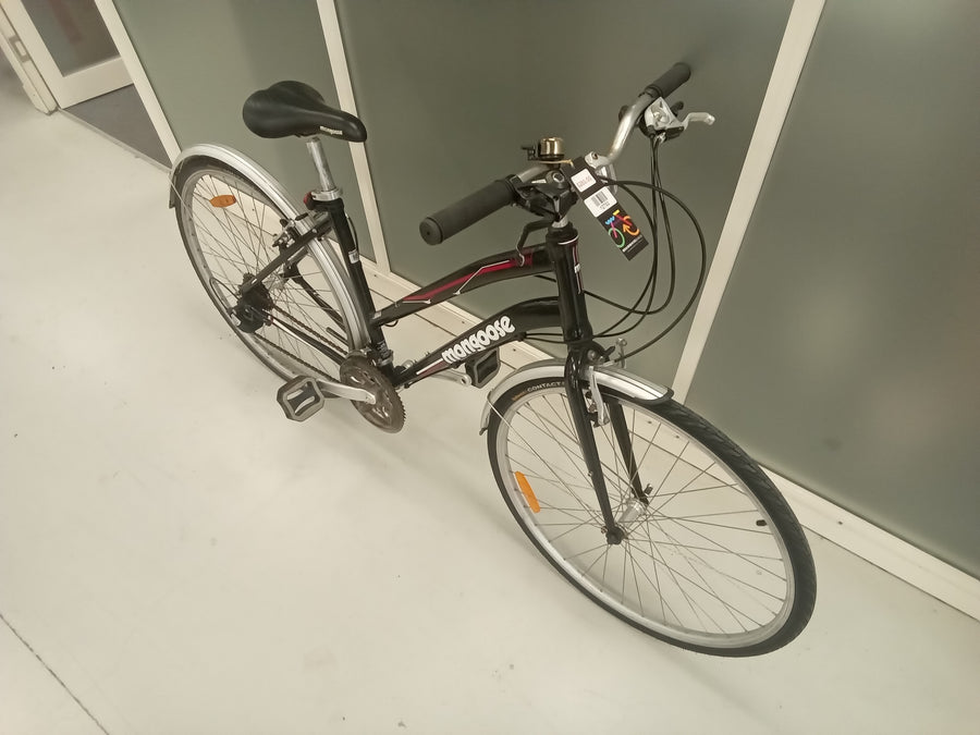 mongoose Crossway 200 Bike -   - Hybrid Commuter, Colour: Black, Purple