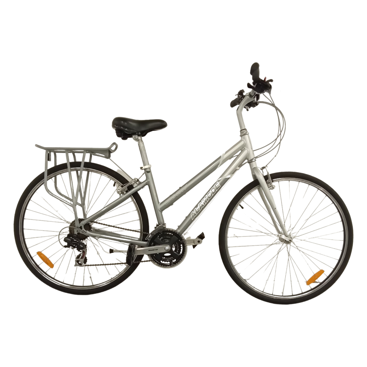 1009 - 44cm Silver, Hybrid Commuter, Bike