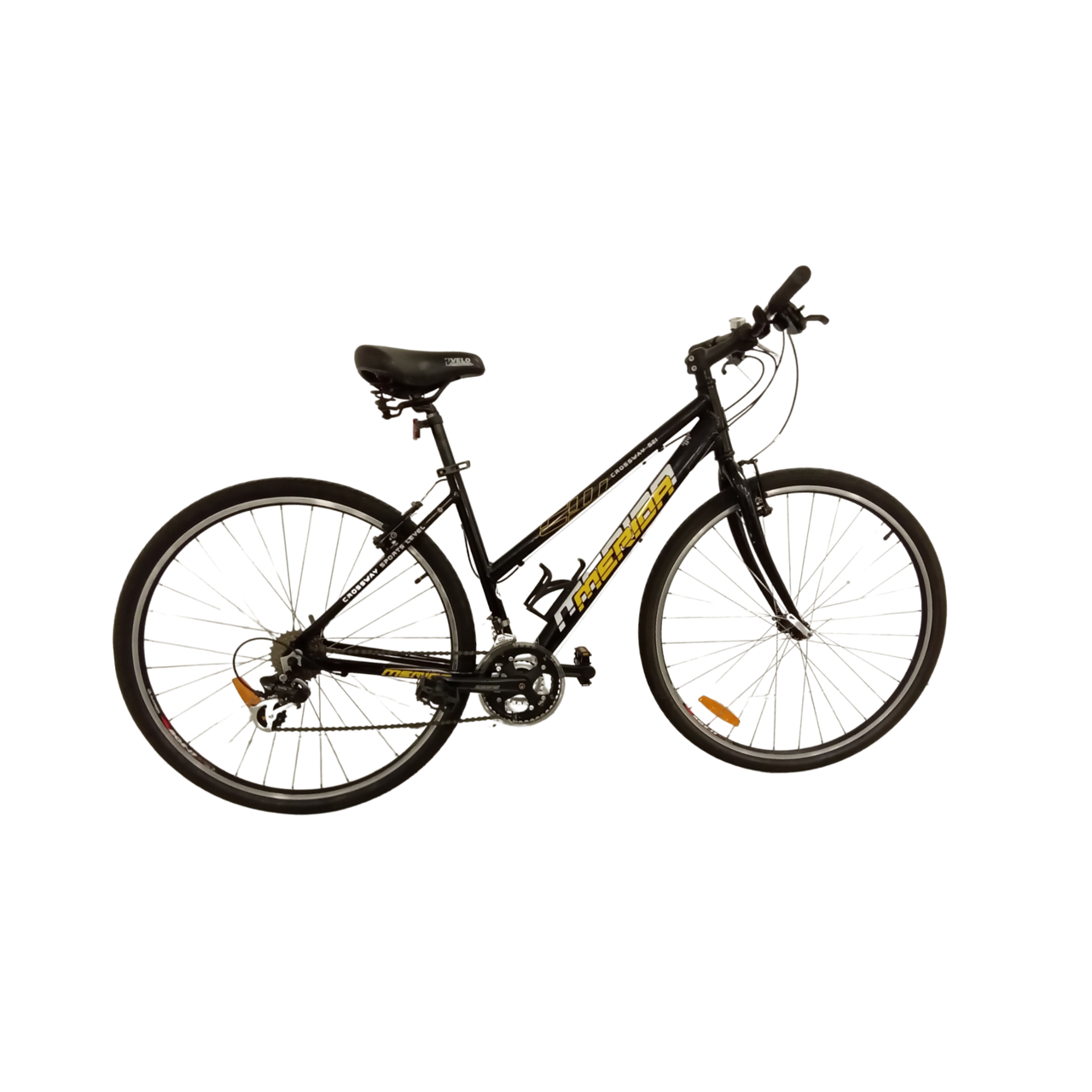 1034 - 50cm Black,
Yellow, Flat Bar Commuter, Bike
