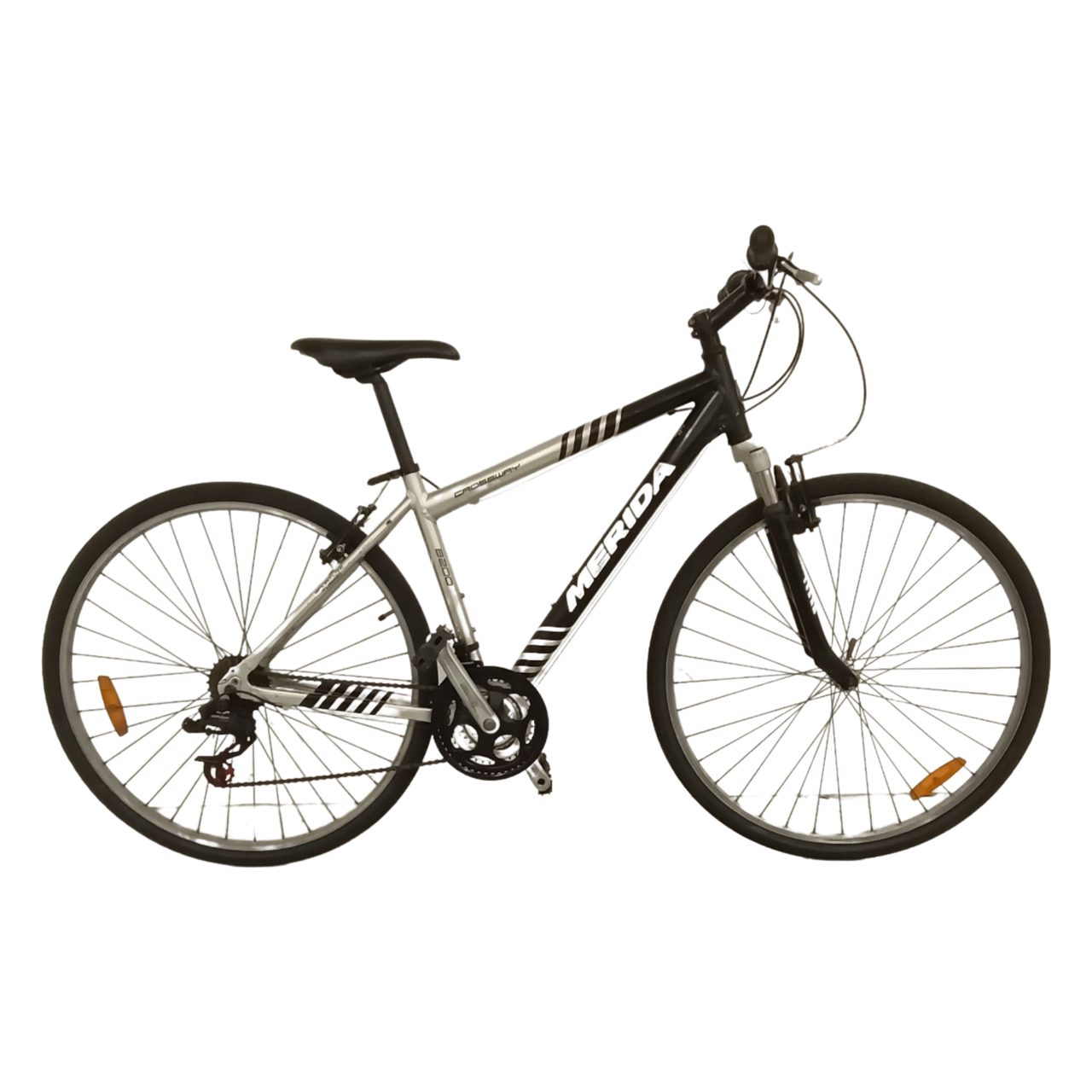 1012 - 46cm Black,
Silver, Hybrid Commuter, Bike