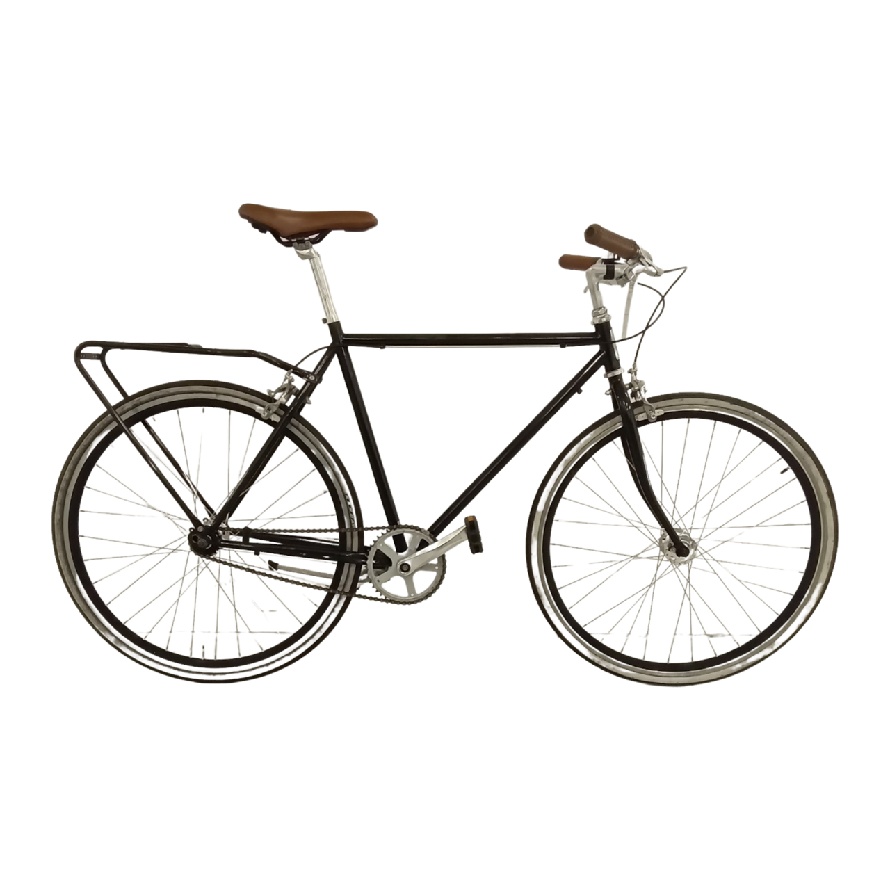 1057 - 55cm Black, Fixie Commuter, Bike