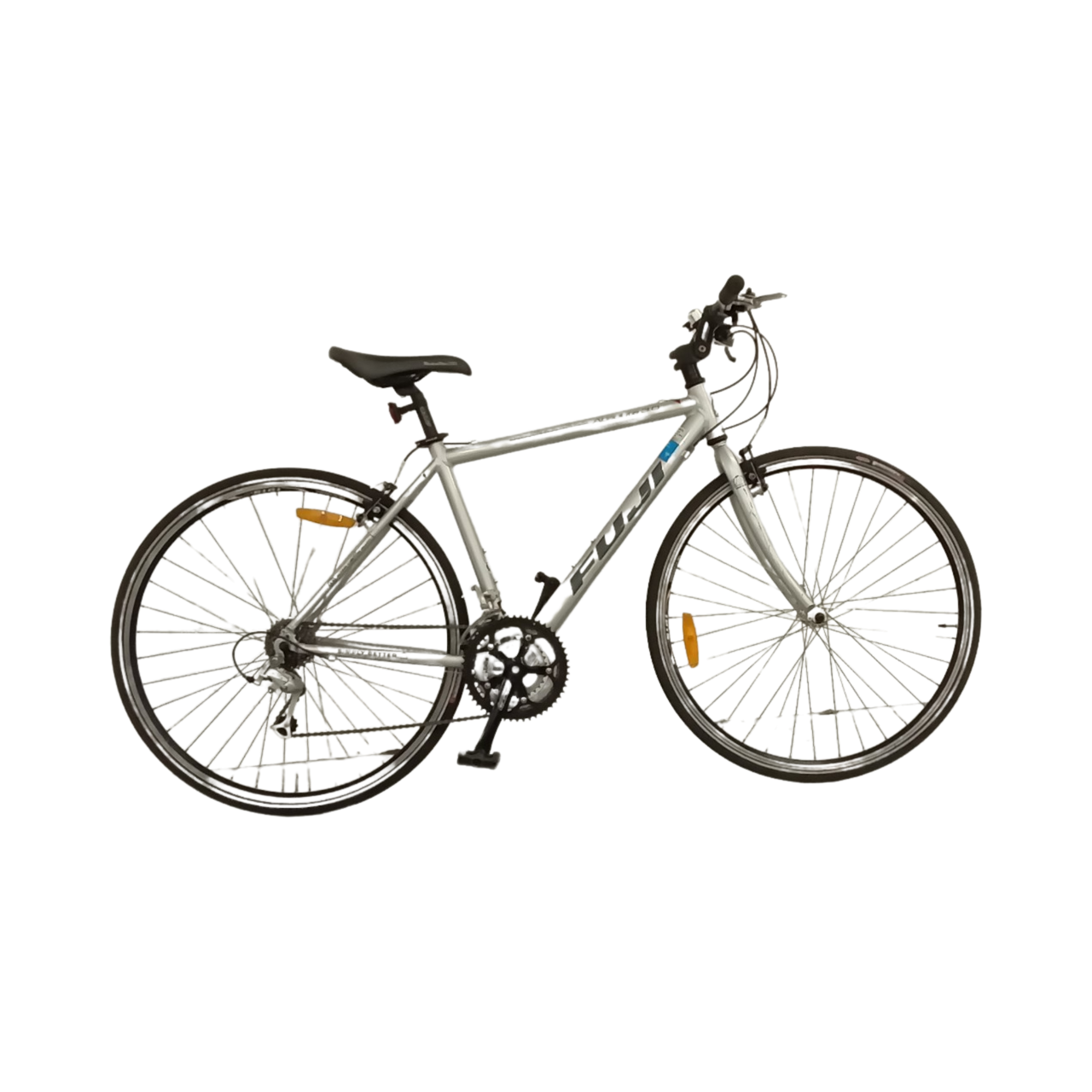 1067 - 48cm Silver, Flat Bar Commuter, Bike