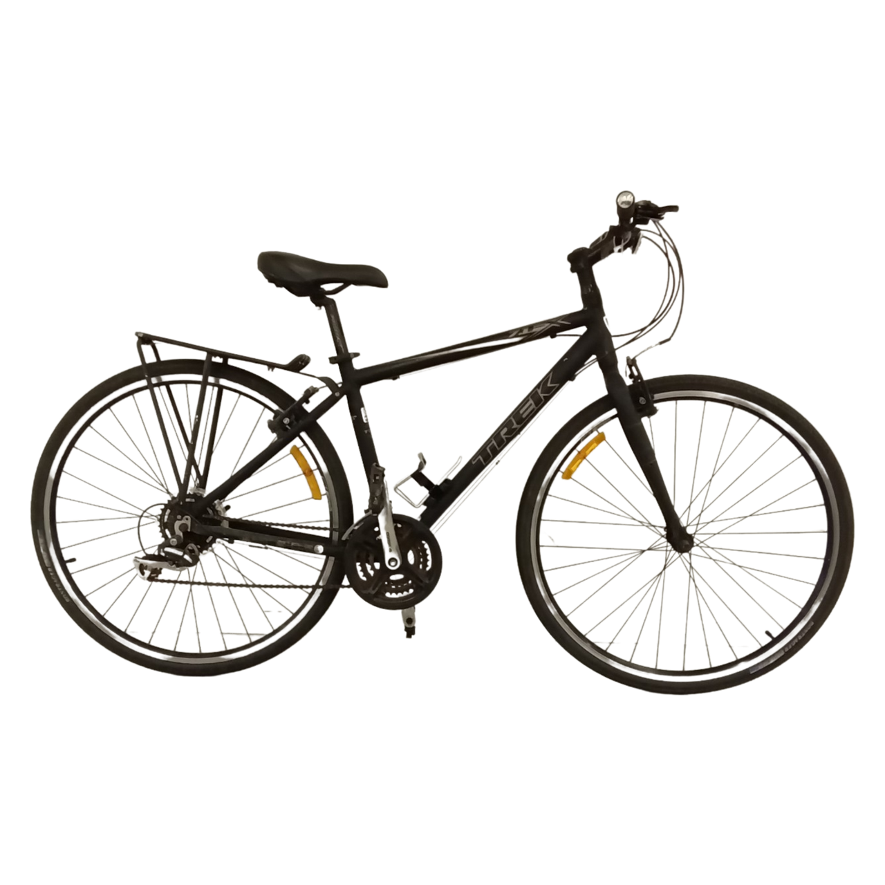 1105 - 46cm Black, Flat Bar Commuter, Bike