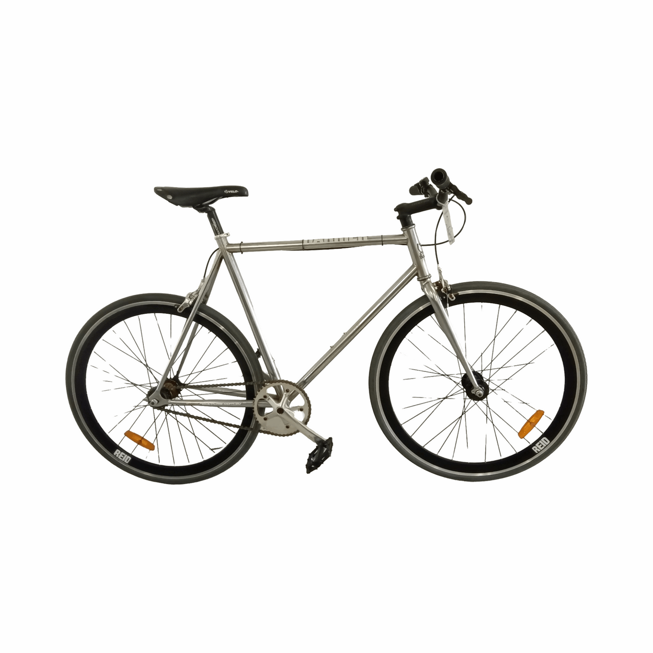 1515 - 58cm Silver, Fixie Commuter, Bike