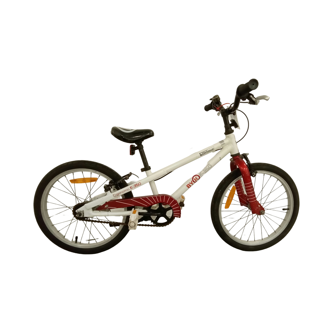 1652 - 18" White,
Red, Kids, Bike