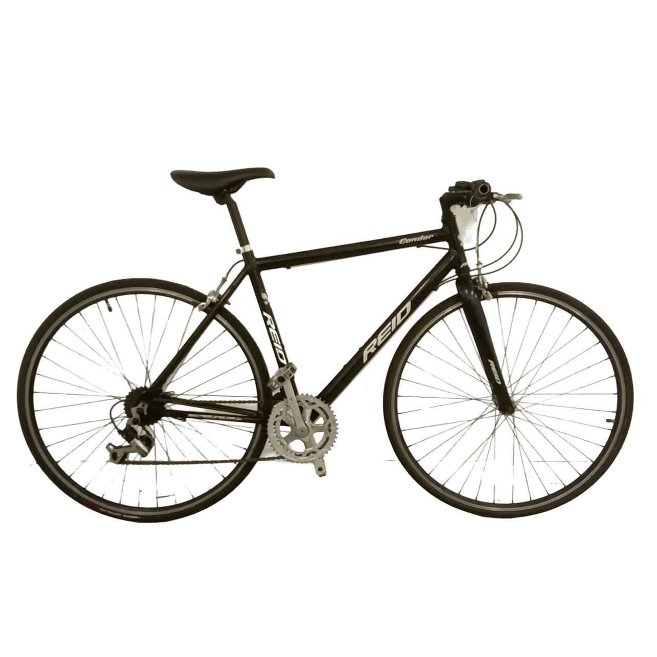 1742 - 52cm Black, Flat Bar Commuter, Bike